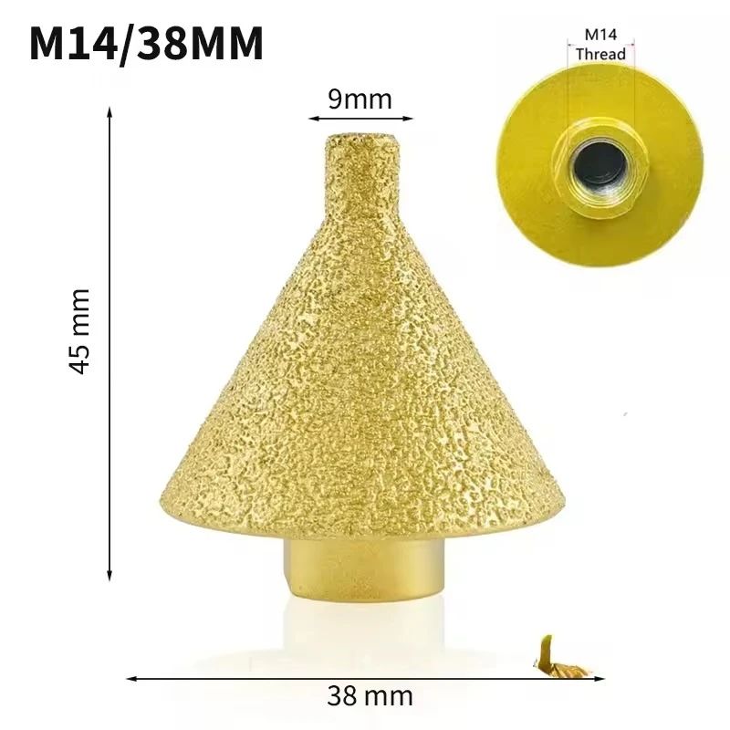 M10M14 Diamond Chamfer Core Drill Bit Enlarged Hole Beveling Grinding Tool 38mm50mm For Granite M 6