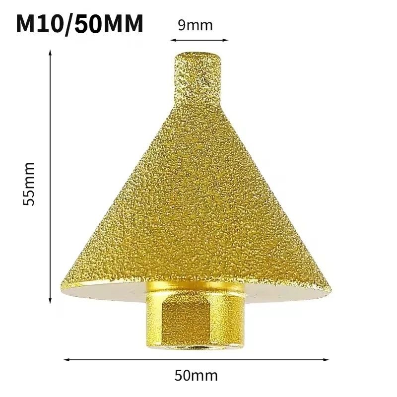 M10M14 Diamond Chamfer Core Drill Bit Enlarged Hole Beveling Grinding Tool 38mm50mm For Granite M 8