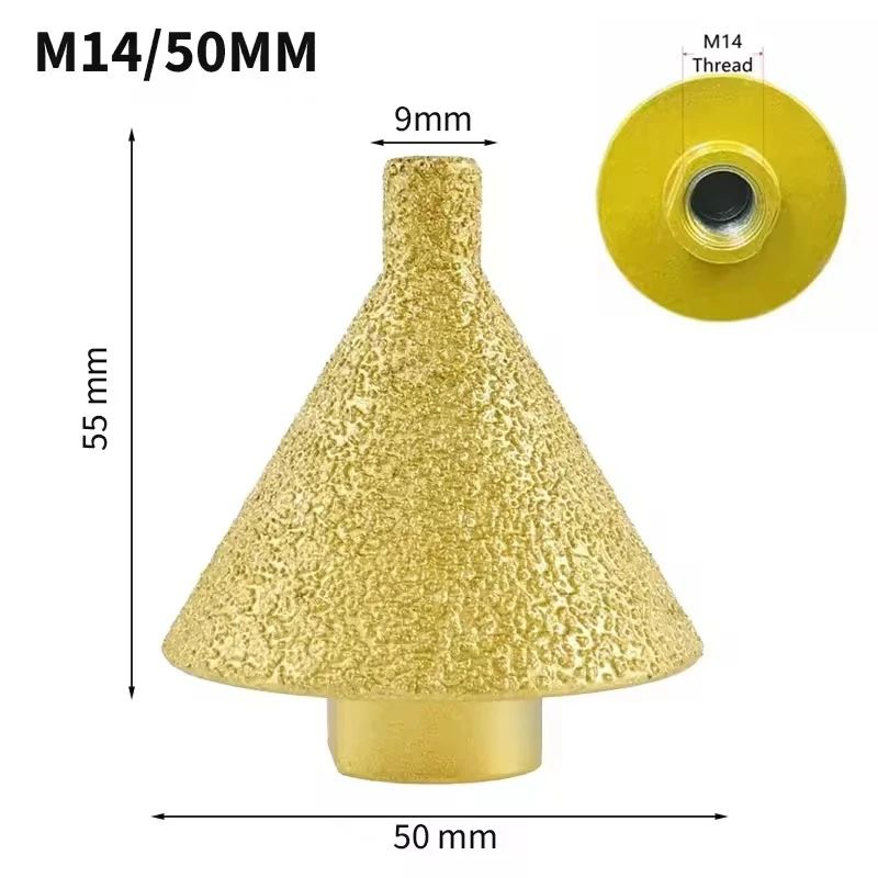 M10M14 Diamond Chamfer Core Drill Bit Enlarged Hole Beveling Grinding Tool 38mm50mm For Granite M 9