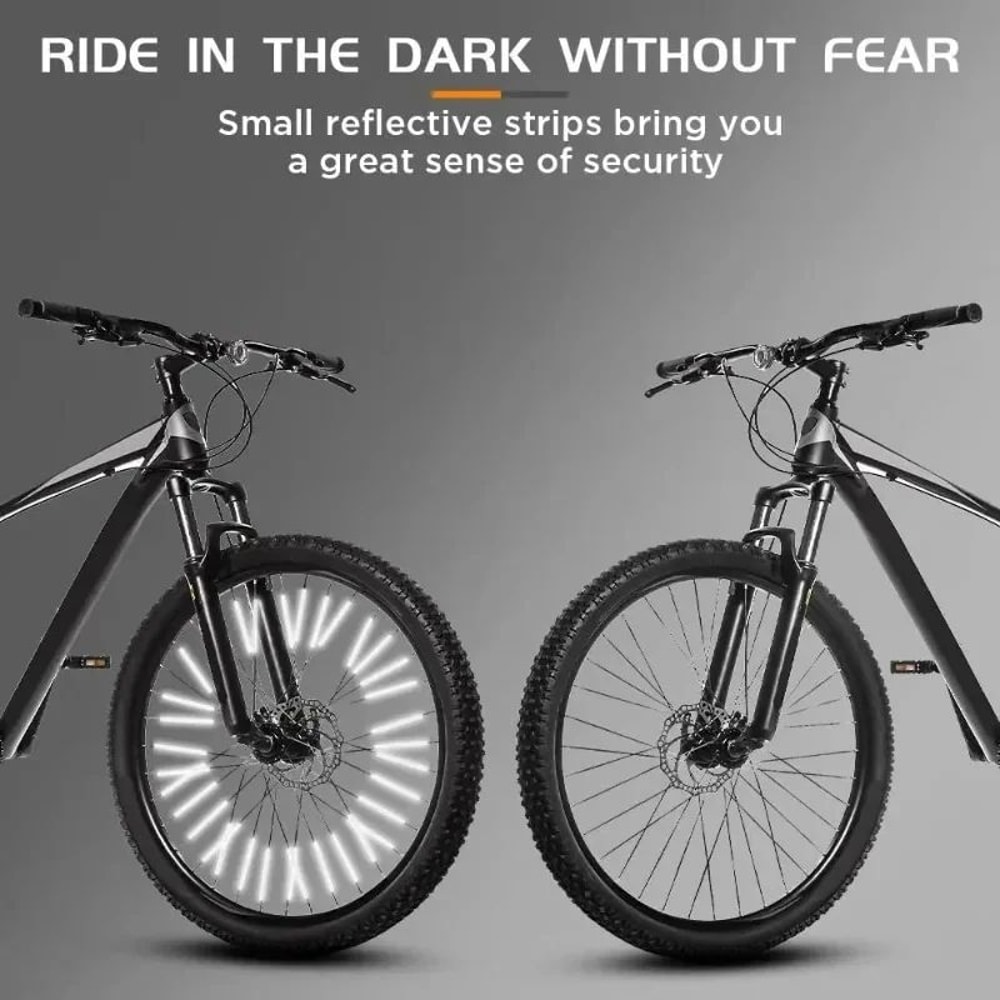 C 360 Wheel Safety Reflector Strips Easy Mount MTB Road Bike Visibility 3