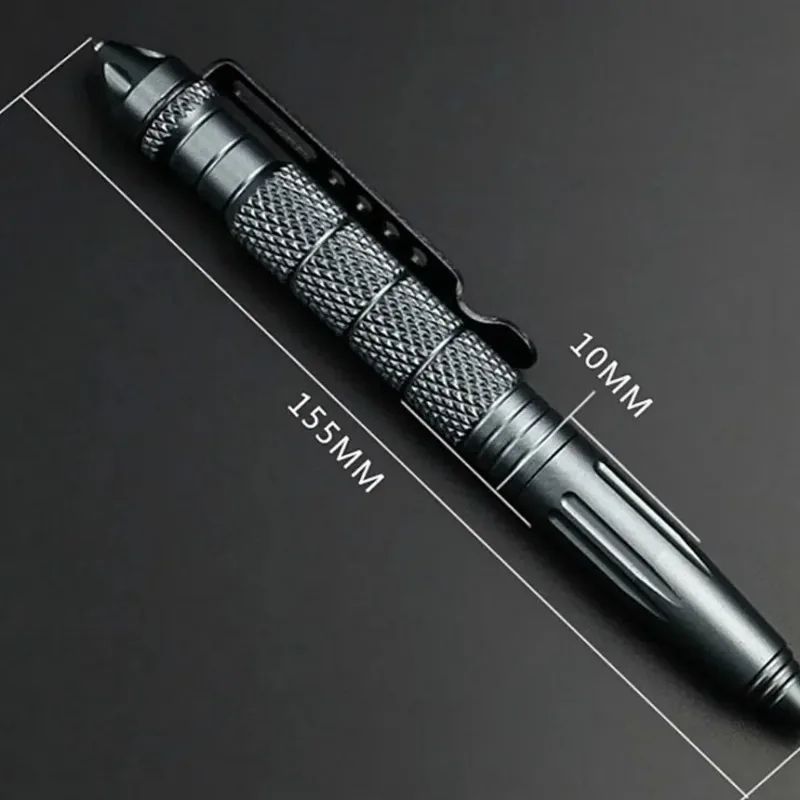 Aluminum Tactical Survival Pen Multifunction EDC Self Defense Tool With Glass Breaker Outdoor Emer 1