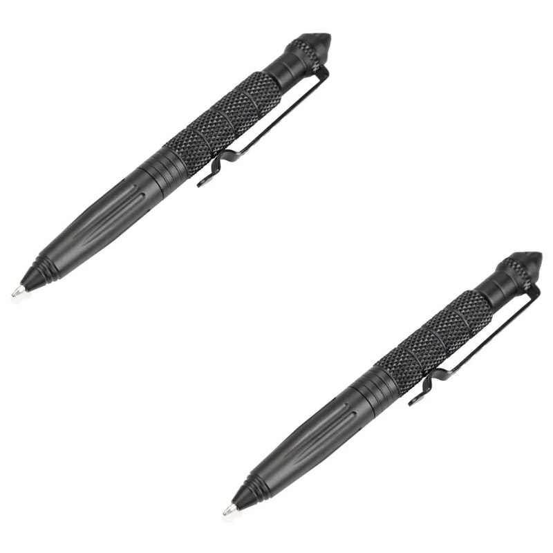 Aluminum Tactical Survival Pen Multifunction EDC Self Defense Tool With Glass Breaker Outdoor Emer 7