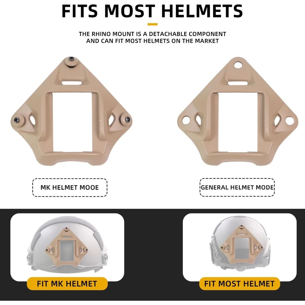 Nylon NVG Helmet Shroud Mount Adapter Tactical Night Vision Bracket For FASTMICH Helmets Secure NV 1