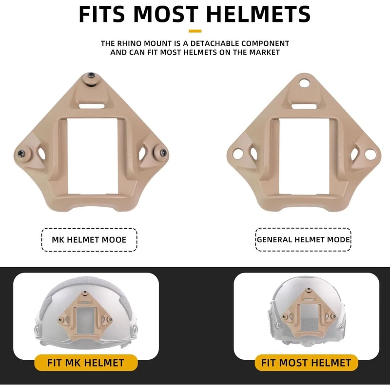 Nylon NVG Helmet Shroud Mount Adapter Tactical Night Vision Bracket For FASTMICH Helmets Secure NV 1