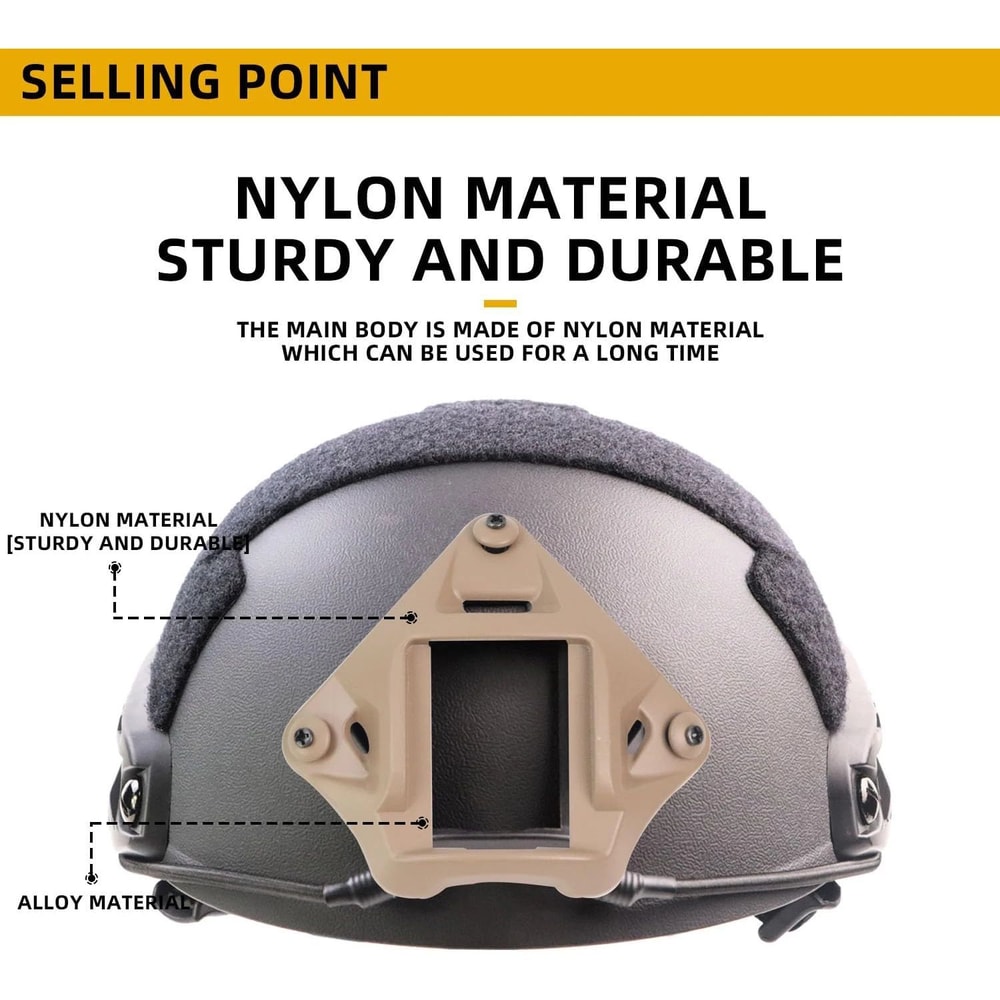 Nylon NVG Helmet Shroud Mount Adapter Tactical Night Vision Bracket For FASTMICH Helmets Secure NV 2