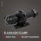360 Tactical Helmet Flashlight Clamp Mount Quick Release Universal Rail Torch Holder Adapter For F 3