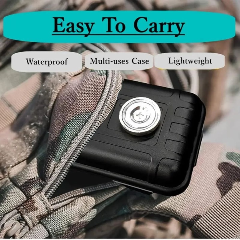Waterproof Magnetic Key Holder Storage Box Hidden UnderCar Spare Key Case Strong Magnet GPS Locato 1