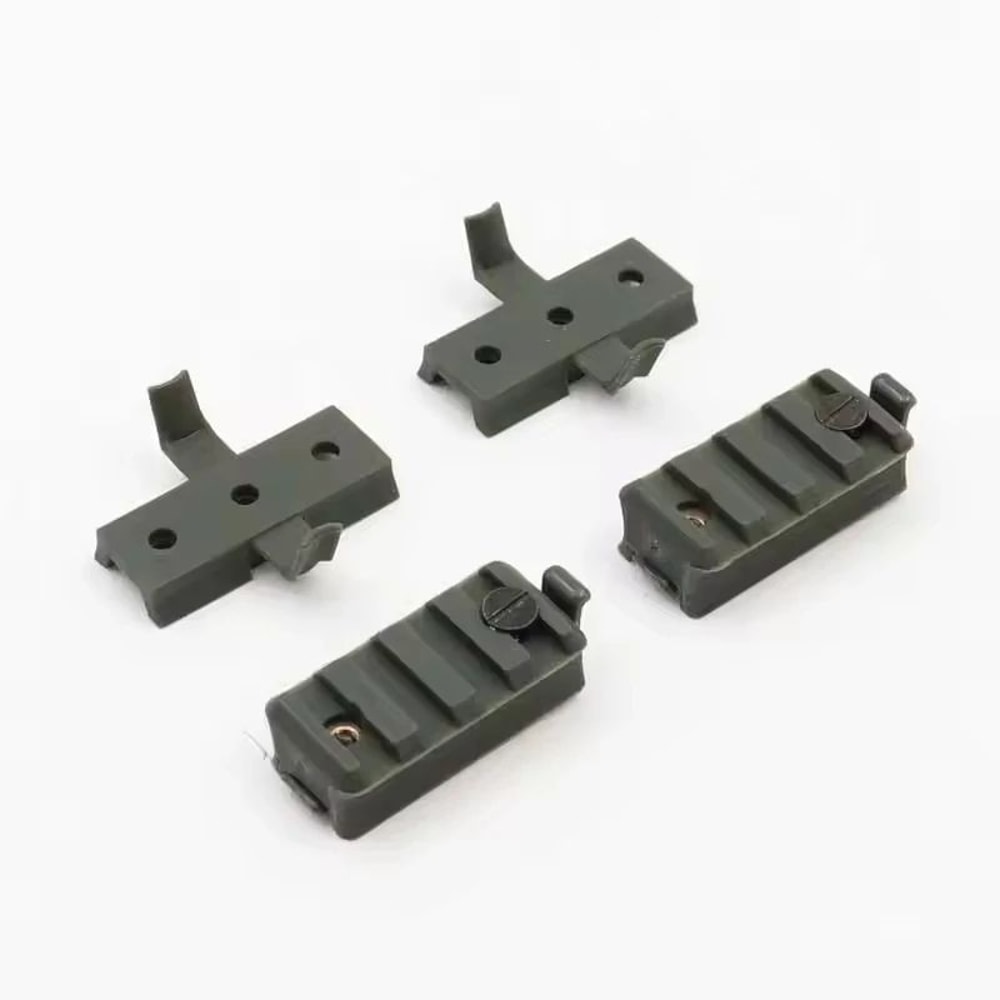 BOOIU 2 Pcs Tactical Helmet Rail Slider Mount Set Fast Style Rail Adapter For Flashlight Airsoft 3