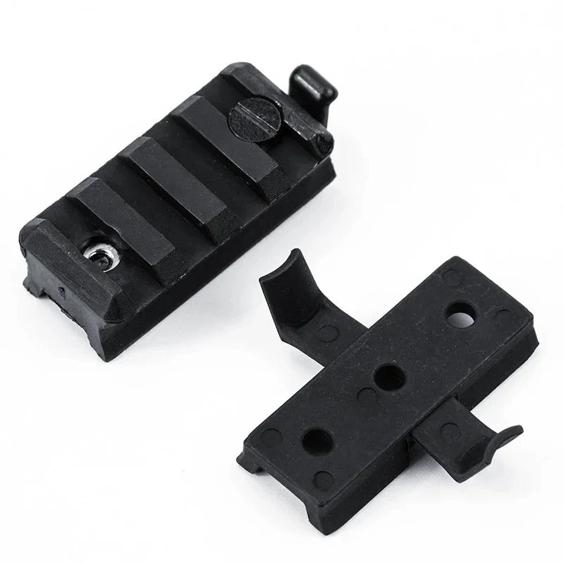 BOOIU 2 Pcs Tactical Helmet Rail Slider Mount Set Fast Style Rail Adapter For Flashlight Airsoft 7