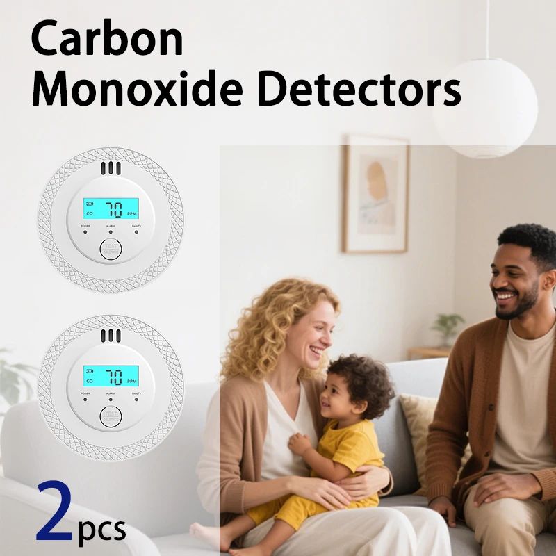 Standalone Carbon Monoxide Alarm With LCD Display UL2034 Certified HighSensitivity CO Detector For 7