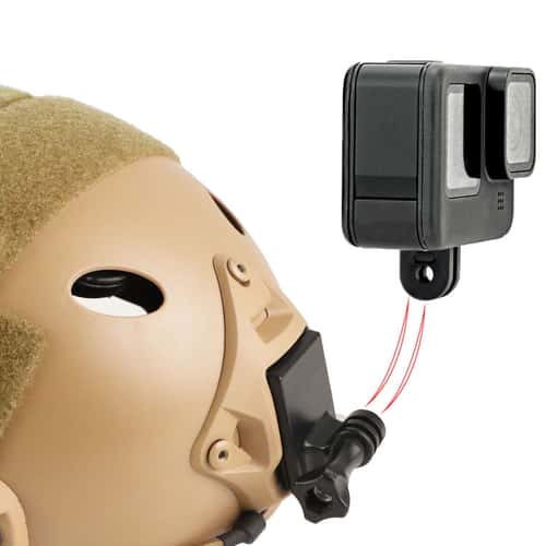 BOOIU Tactical NVG GoPro Helmet Mount for FAST/MICH Helmets – Stable Action Camera Bracket for POV Recording