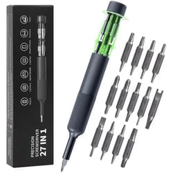27-in-1 precision magnetic screwdriver set – pen-style repair tool kit for iphone, laptop, watch, glasses & electronics