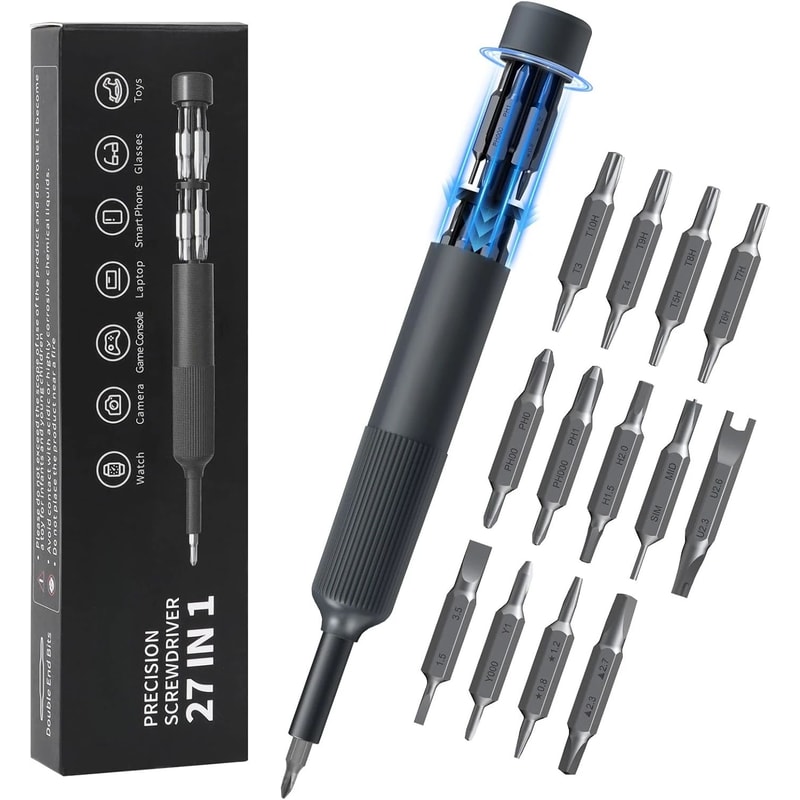 27in1 Precision Magnetic Screwdriver Set PenStyle Repair Tool Kit For IPhone Laptop Watch Glasses 6