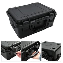 waterproof heavy-duty protective tool case with pre-cut foam inserts – shockproof hard storage box for equipment & gear