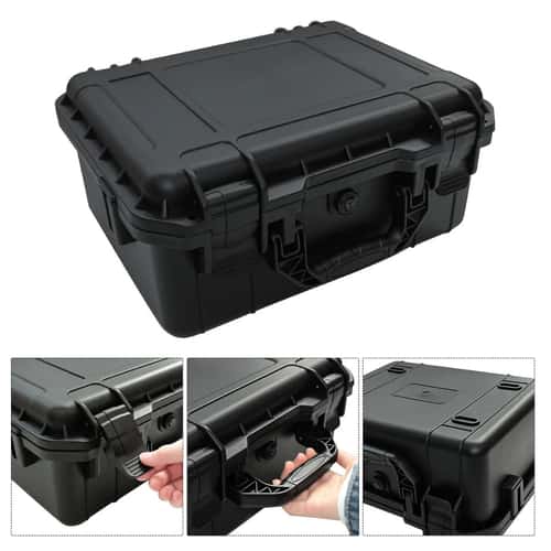 Waterproof Heavy-Duty Protective Tool Case with Pre-Cut Foam Inserts – Shockproof Hard Storage Box for Equipment & Gear