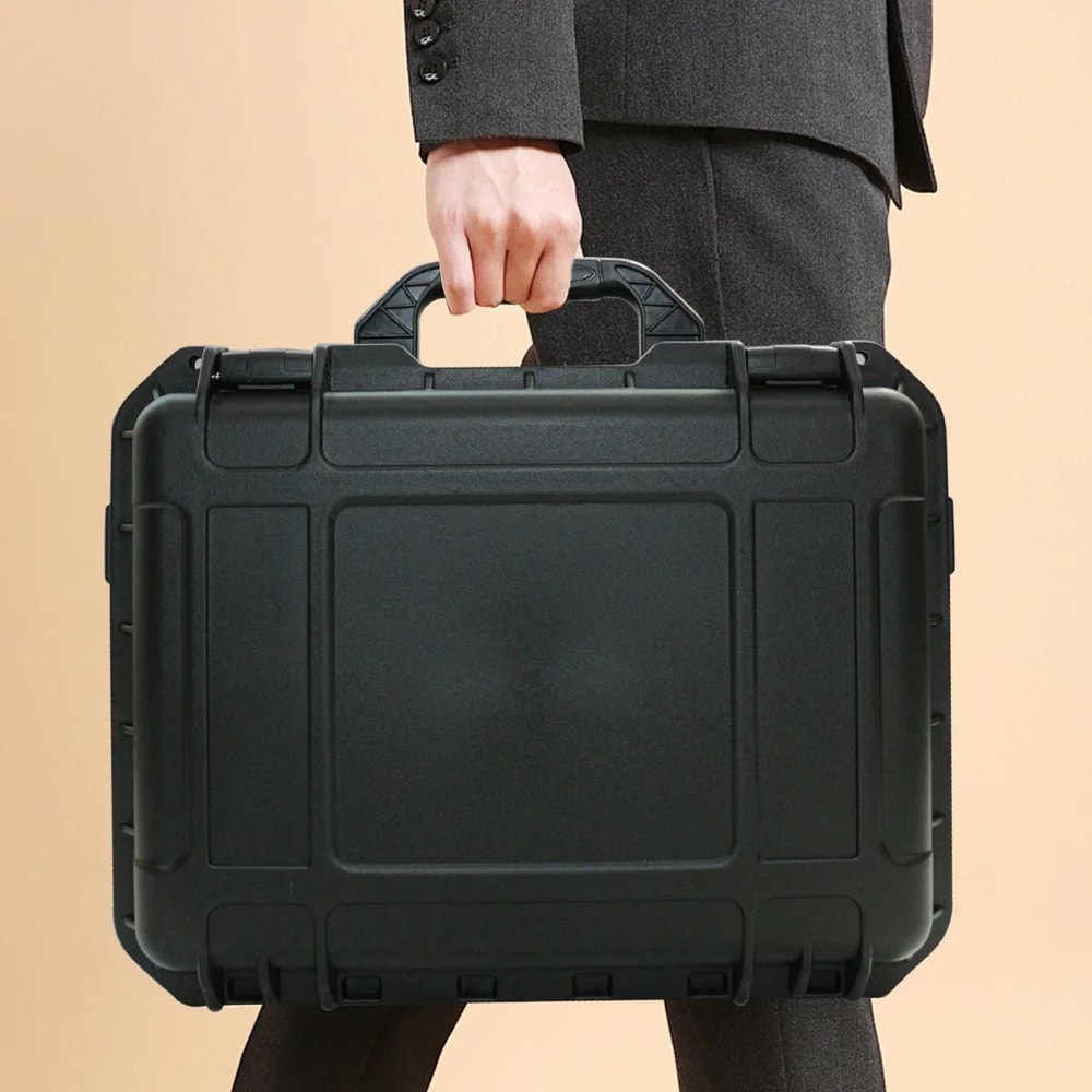 Waterproof HeavyDuty Protective Tool Case With PreCut Foam Inserts Shockproof Hard Storage Box For 2