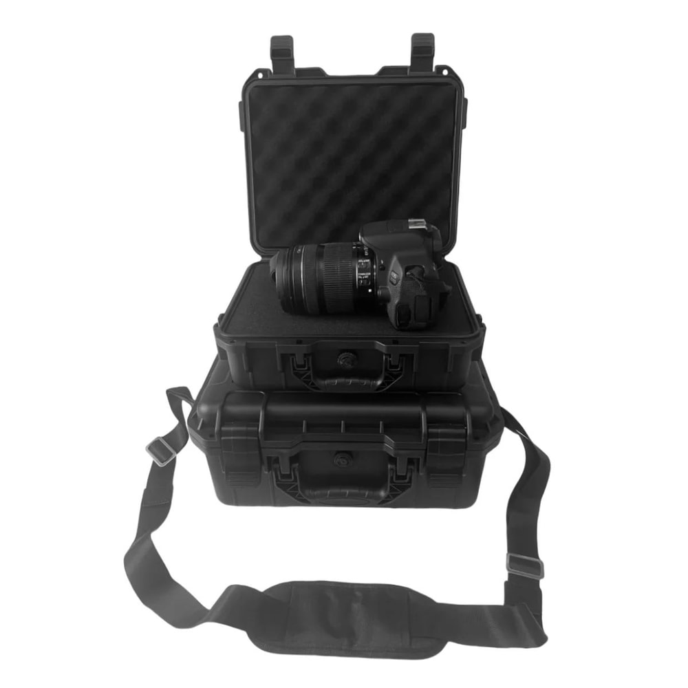 Waterproof HeavyDuty Protective Tool Case With PreCut Foam Inserts Shockproof Hard Storage Box For 3