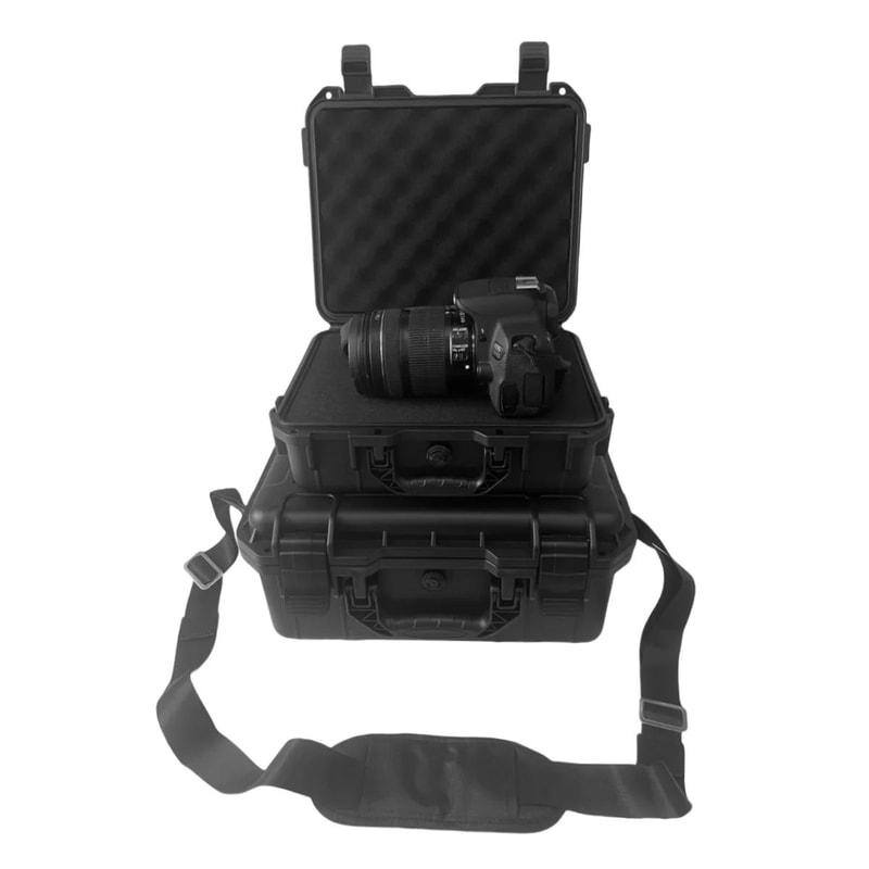 Waterproof HeavyDuty Protective Tool Case With PreCut Foam Inserts Shockproof Hard Storage Box For 3