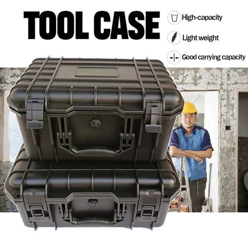 Waterproof Hard Shell Protective Carry Case with Customizable Foam Insert – Shockproof Lockable Tool