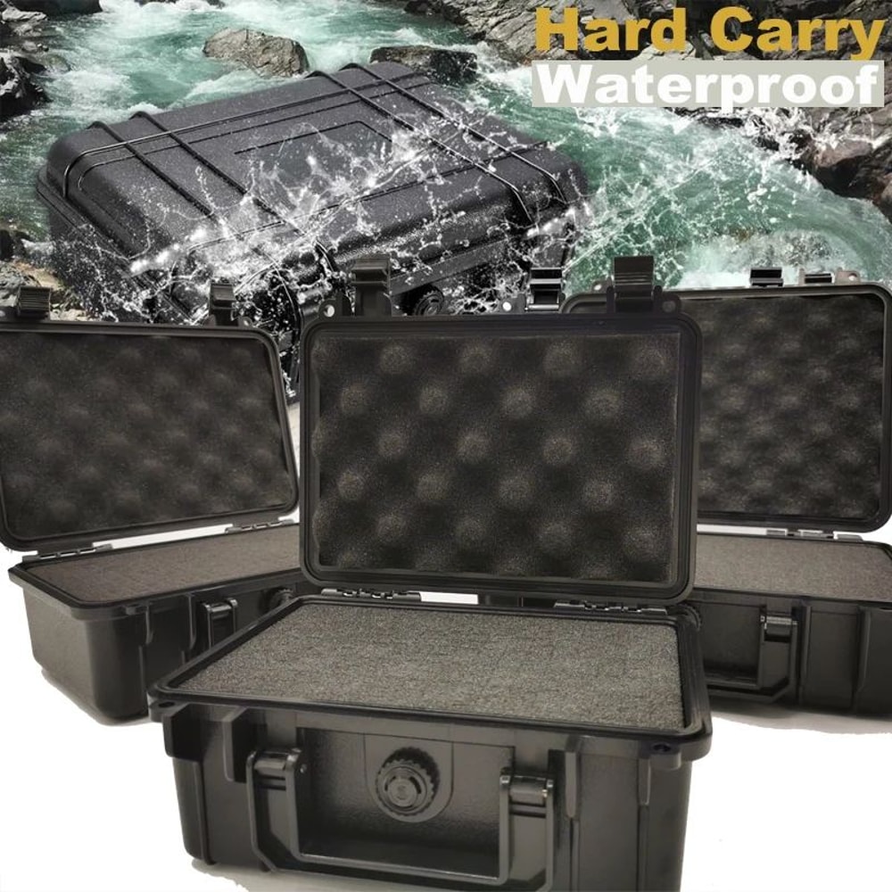 Waterproof Hard Shell Protective Carry Case With Customizable Foam Insert Shockproof Lockable Tool 4