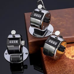 4-digit digital hand tally counter clicker – manual push counting tool with reset button for crowd counting