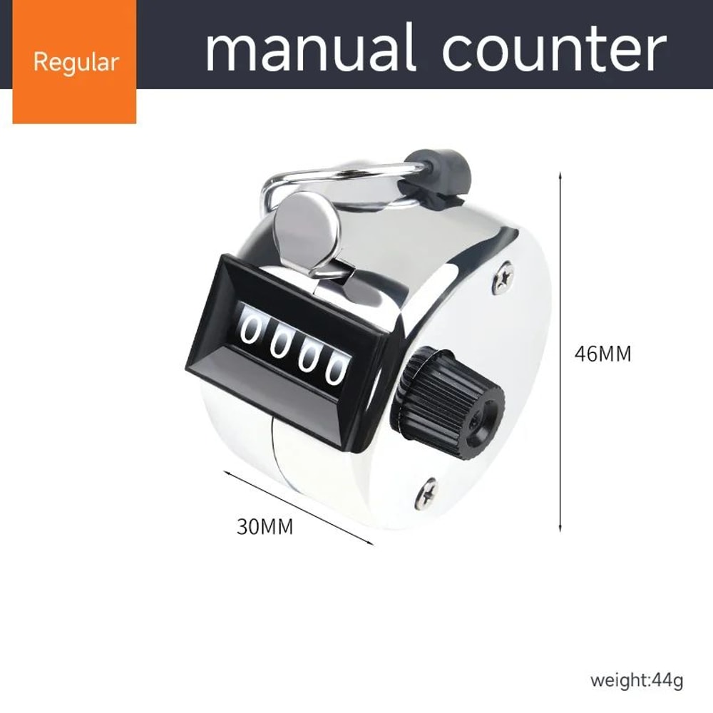 4Digit Digital Hand Tally Counter Clicker Manual Push Counting Tool With Reset Button For Crowd Co 7