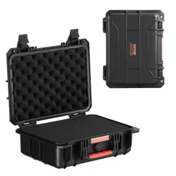 ip67 waterproof hard protective case with pre-cut foam & handles – heavy duty travel gear box for cameras & tools