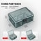Plastic Tool Parts Organizer Box With Thickened Grid Compartments Screw Storage Case For Drill Bit 6