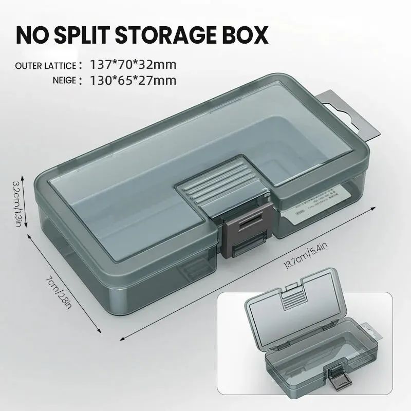 Plastic Tool Parts Organizer Box With Thickened Grid Compartments Screw Storage Case For Drill Bit 7