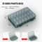 Plastic Tool Parts Organizer Box With Thickened Grid Compartments Screw Storage Case For Drill Bit 8