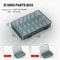 Plastic Tool Parts Organizer Box With Thickened Grid Compartments Screw Storage Case For Drill Bit 8