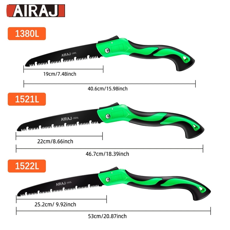 Folding Hand Saw For Wood Garden Sharp WearResistant Steel Blade Portable Locking Woodworking Pru 2