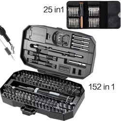 152/25-in-1 precision screwdriver set – laptop & computer repair tool kit with torx t5 t6 bits for electronics fixing