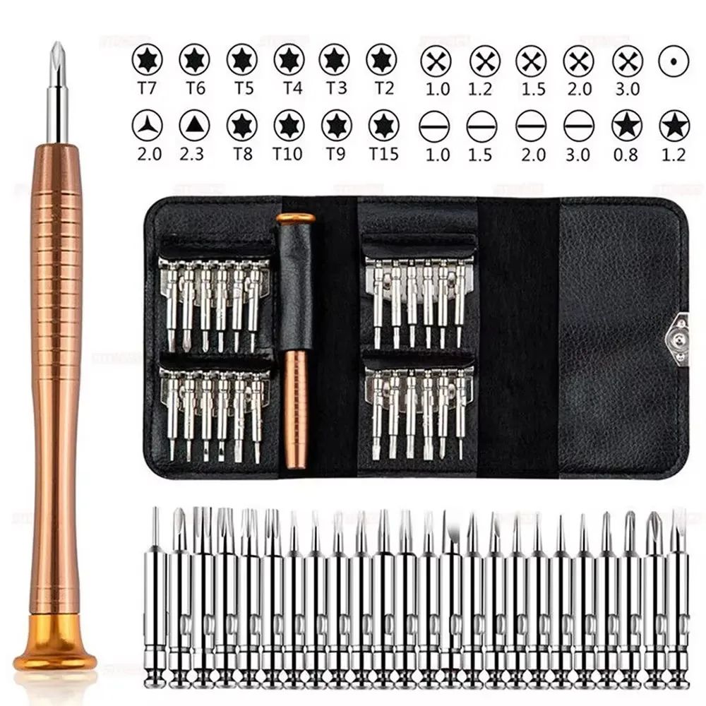 15225in1 Precision Screwdriver Set Laptop Computer Repair Tool Kit With Torx T5 T6 Bits For Elect 6