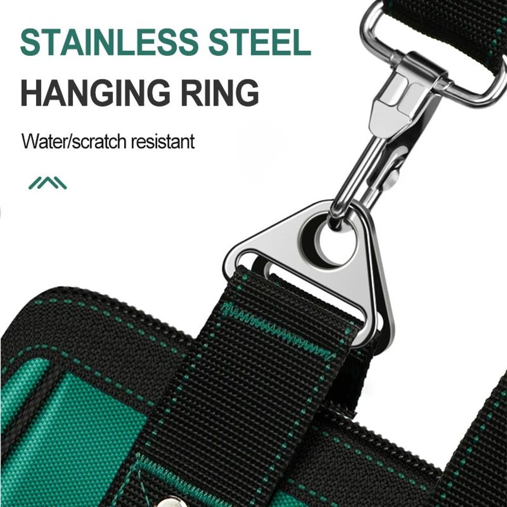 23 Inches HeavyDuty Waterproof Tool Bag 1680D Oxford Large Capacity Electrician Storage Tote WearR 4