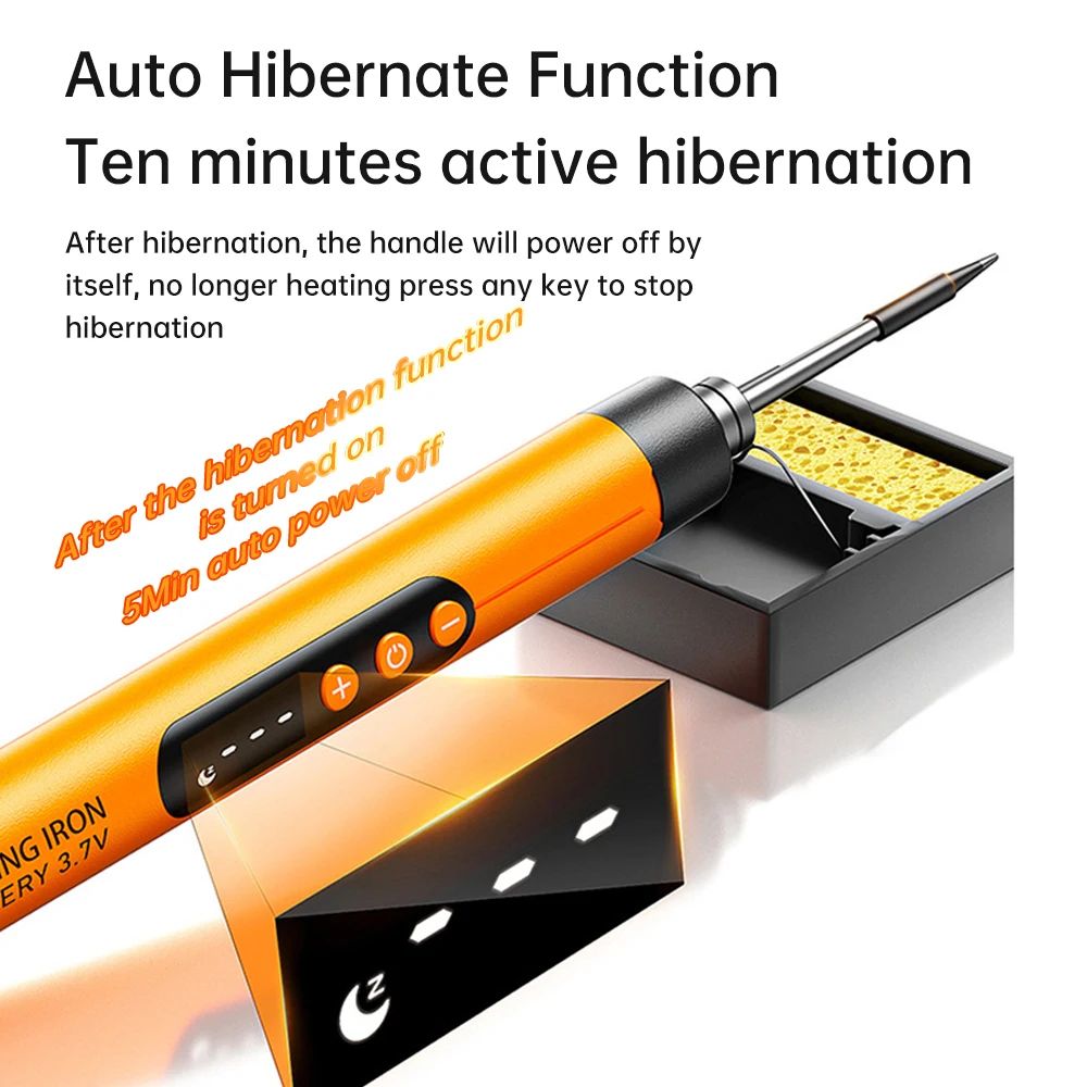 USBC Mini Digital Soldering Iron Kit 260420C Adjustable 5Temp Portable Electric Soldering Tool For 6