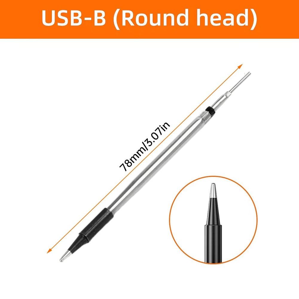USBC Mini Digital Soldering Iron Kit 260420C Adjustable 5Temp Portable Electric Soldering Tool For 8