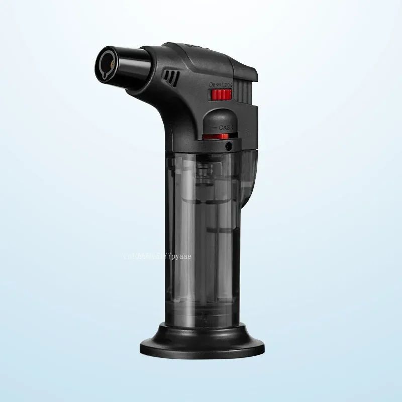 HONEST Windproof Jet Flame Butane Lighter Metal Torch For Cigars BBQ Kitchen Outdoor Camping Jewe 6