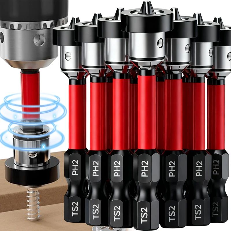 Magnetic Positioning Drywall Screwdriver Bit S2 Steel Locator Bit For Plasterboard Gypsum Board Sc 0