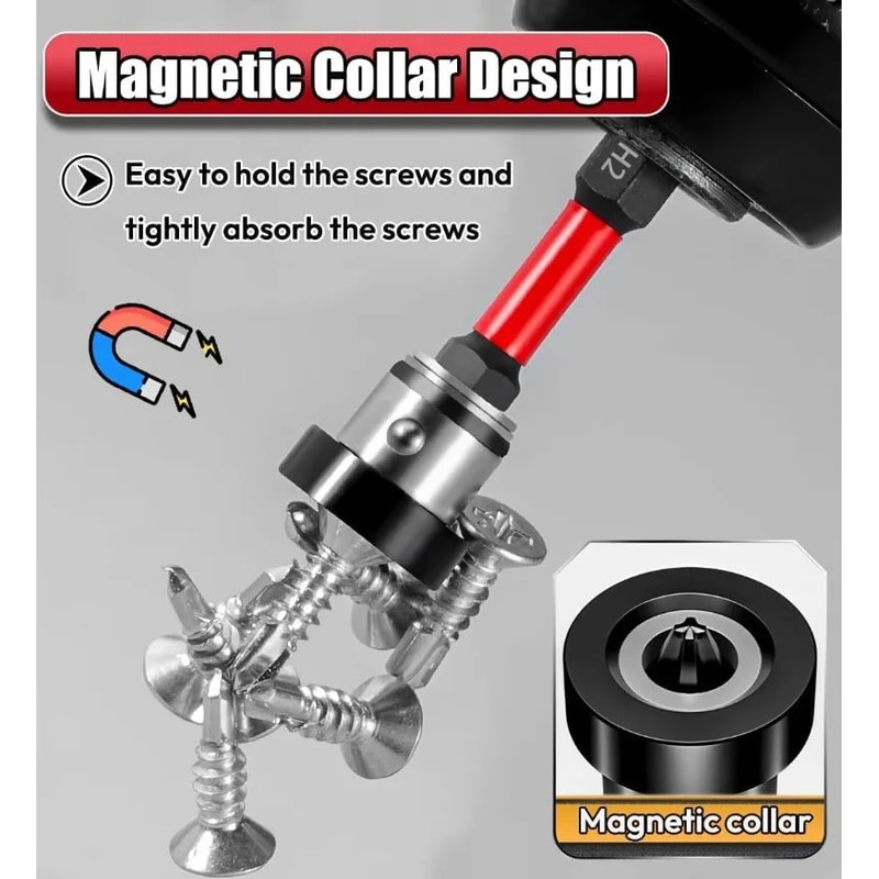 Magnetic Positioning Drywall Screwdriver Bit S2 Steel Locator Bit For Plasterboard Gypsum Board Sc 3