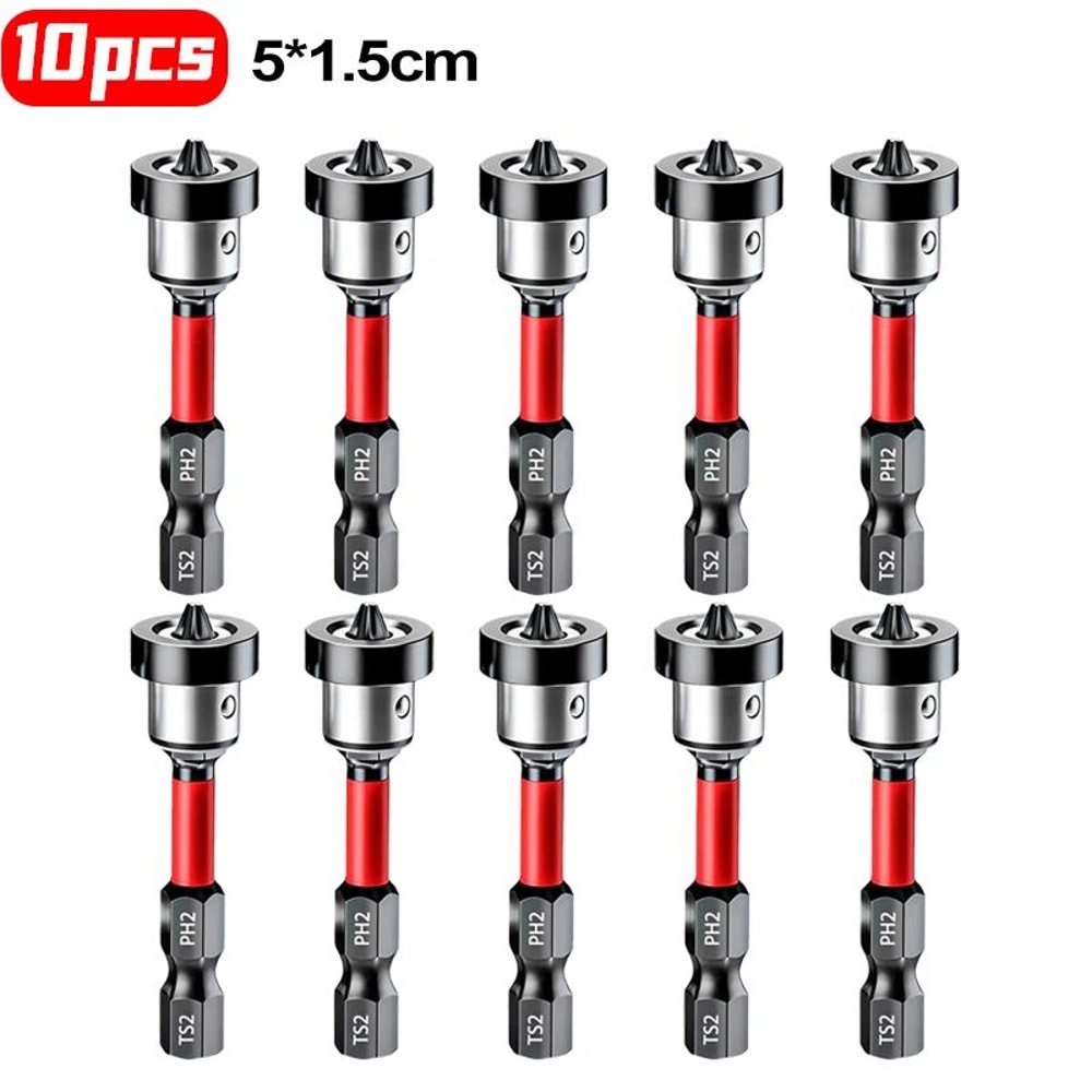 Magnetic Positioning Drywall Screwdriver Bit S2 Steel Locator Bit For Plasterboard Gypsum Board Sc 8
