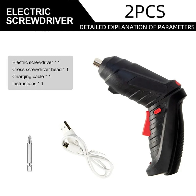 36V Cordless Electric Screwdriver Set Rechargeable Rotatable Mini Drill Driver For Home Repairs D 7