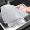 DoubleSided Steel Wire Dishcloth Scrubber Rag For Pots Pans Heavy Duty Kitchen Cleaning Cloth For 2