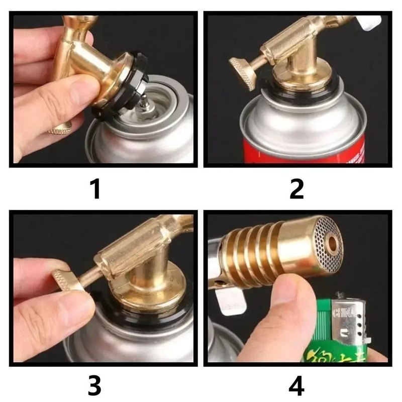 HighTemperature Gas Welding Torch Blowtorch For Copper Brazing Soldering Portable Brass Burner For 3