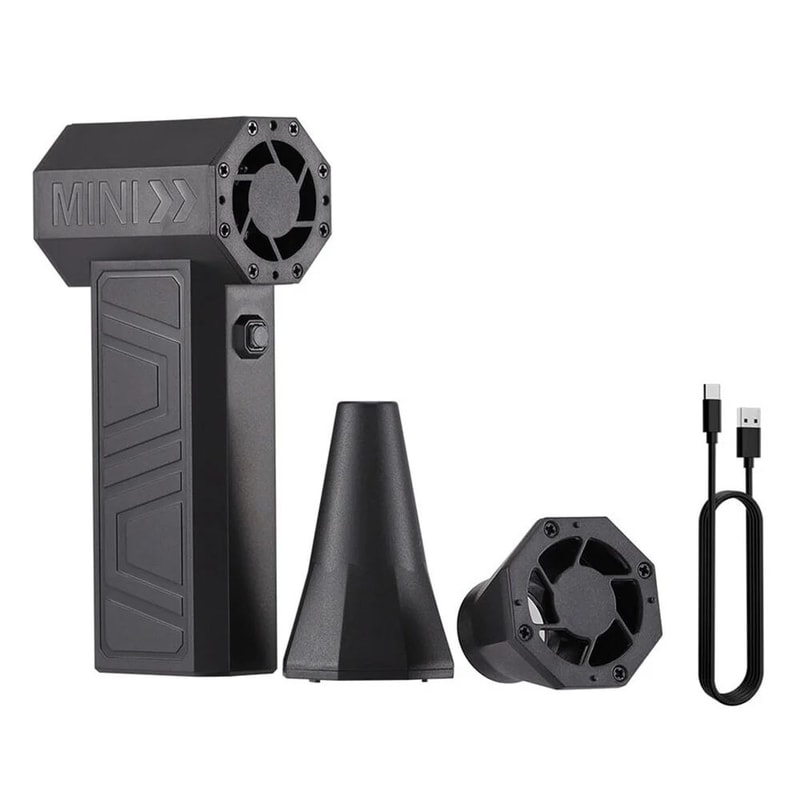 130000RPM Rechargeable Electric Air Duster Mini Turbo Blower With Adjustable Wind Speed For Car PC 6