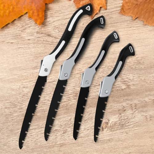 Folding Hand Saw for Wood & Branch Cutting – Portable Tree Pruning Saw for Camping, Hiking & Trimming with Non-Slip Hand