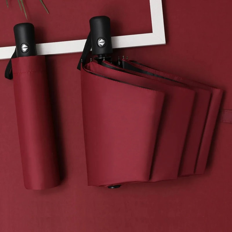 8Rib Automatic Folding Umbrella With UV Protection Compact Windproof Travel Rain Sun Umbrella Lig 8