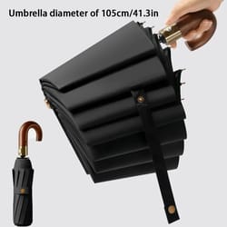upf50+ uv protection windproof compact automatic folding umbrella – stylish sun & rain umbrella with curved handle