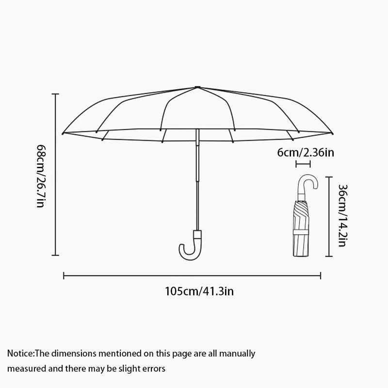 UPF50 UV Protection Windproof Compact Automatic Folding Umbrella Stylish Sun Rain Umbrella With C 1