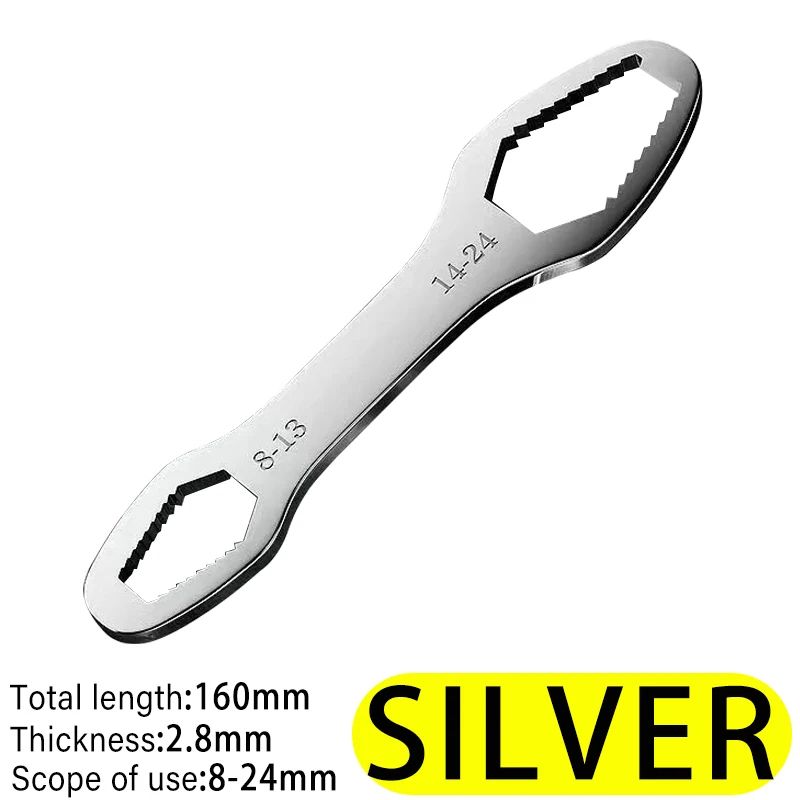 Universal SelfTightening Torx Wrench Adjustable DoubleHead Spanner For Nuts Bolts Factory Repair 7